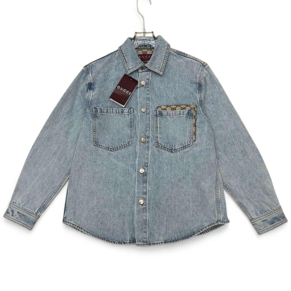 Gucci Light Blue Denim Shirt